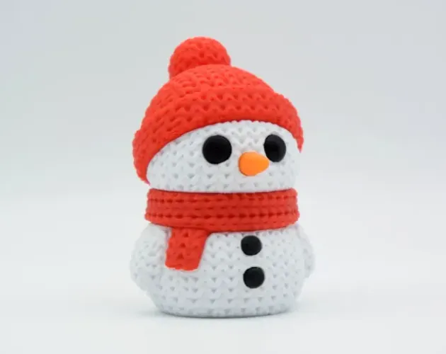 Decoração Natal 3D Tricô Papai Noel Rena Boneco Neve