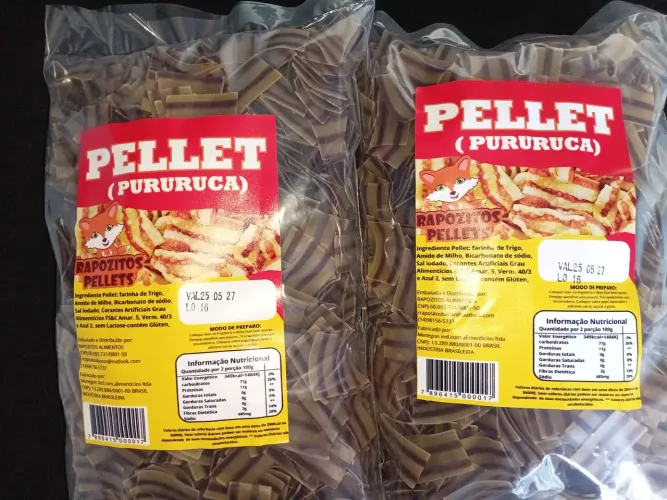 Pellets crua para fritar 