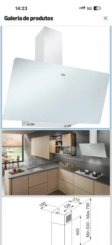 Coifa EVO Parede 90cm 220V