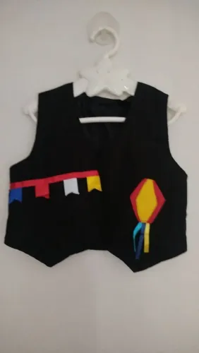 colete junino veste 2/3 anos