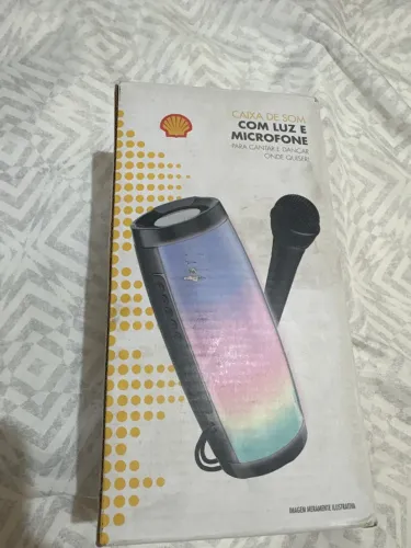Vendo Caixa de som com luz e microfone