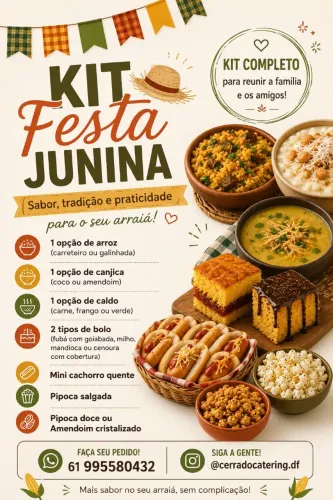 Buffet de festa junina em casa! 