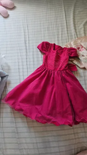 Vestido rosa com brilho numero 4