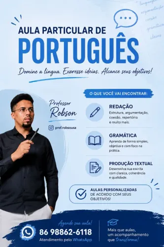 Aulas particulares de português