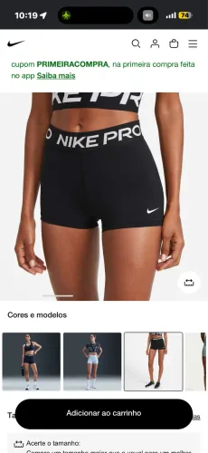 Short Nike Pro preto M