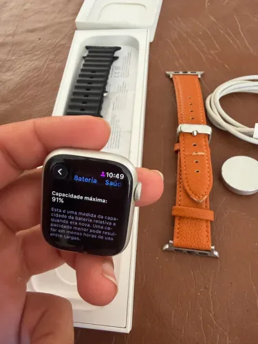 Apple Watch 9 45mm - Bat 91% - Envio OLX Pay - Troco e Parcelo 18