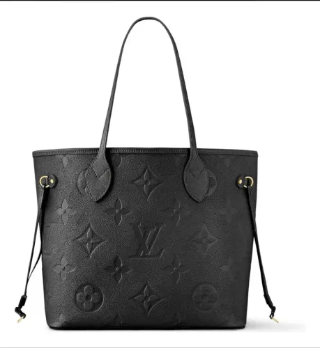 Bolsa louis Vuitton neverfful mm monograma em relevo