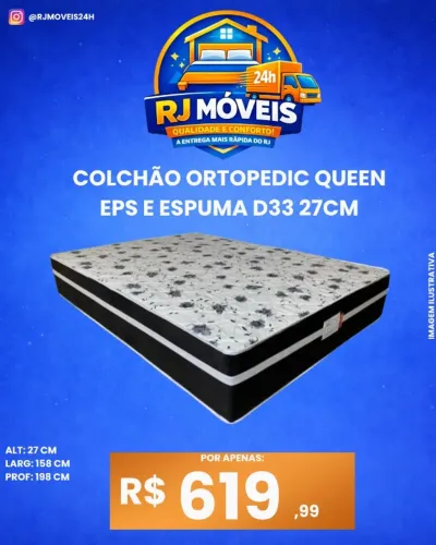 Colchão ortopedico Queen D33(Pague na entrega)