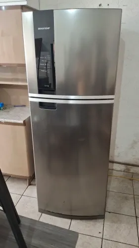 GELADEIRA BRASTEMP INOX DUPLEX FROST FREE SEMI-NOVA