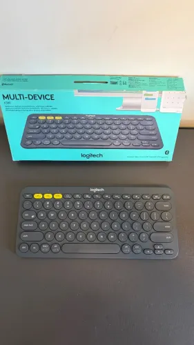 Teclado sem fio Logitech K380 com Conexão Bluetooth Easy-Switch para até 3 dispositivos