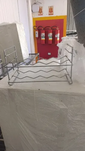 Suporte para vinho de mesa inox