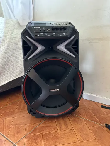 Caixa Amplificada Connect Lights Cm-400 Mondial Cor Preto