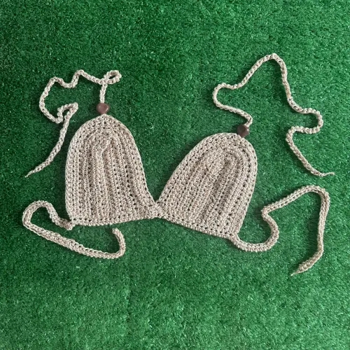 Top Cropped de Crochê Tamanho M em Linha Encanto Artesanal