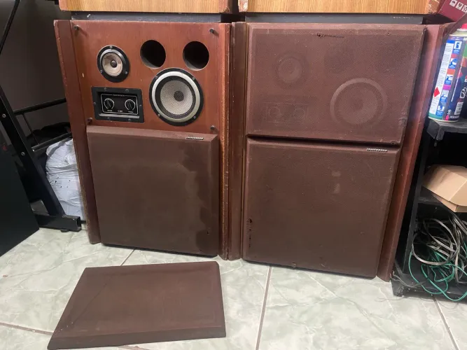 Par de caixas de sol telefunken c-501 funcionando perfeitamente 