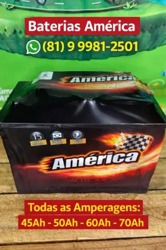 Bateria 60 ah 100 ah 45 ah 50 ah marca america e demais marcas !