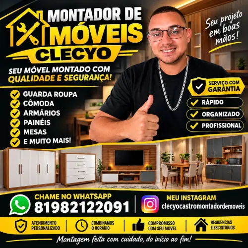 Montador de móveis disponível