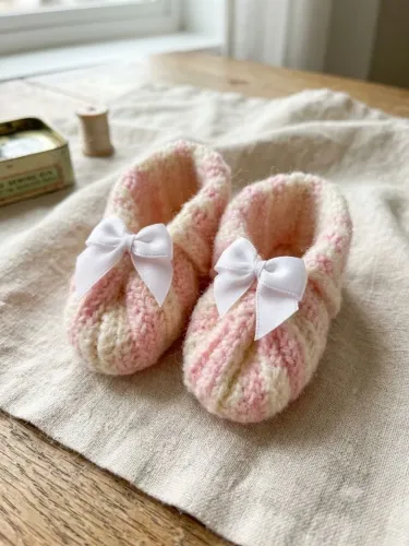 Sapatinho de bebê de crochê