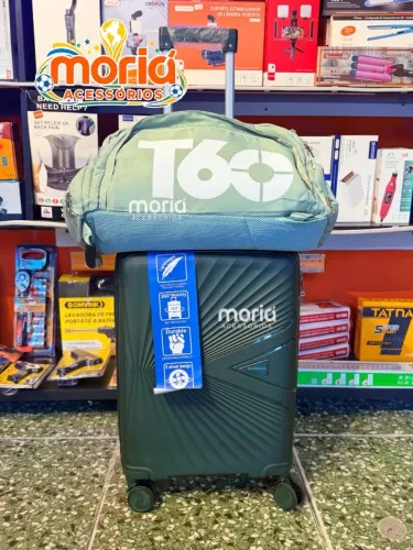 Kit Mala 10kg Polipropileno 55cm com Bolsa de Viagem T60
