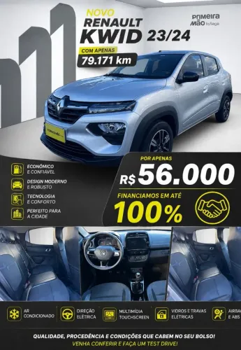 Renault Kwid Intense 1.0 Flex 12V 5P Mec. 2024