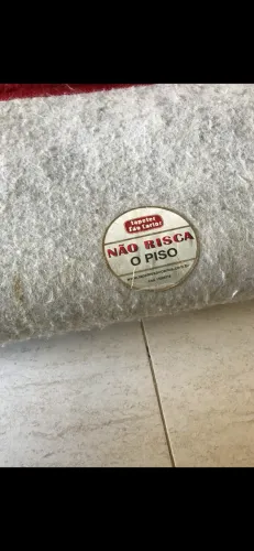 Tapete felpudo São Carlos 2X2,5 m vermelho