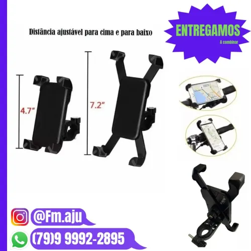 Suporte de celular para guidão bicicleta Garra X