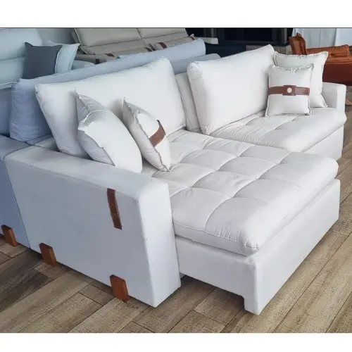 Sofá Cama Zeus 4 Lugares Retrátil e Reclinável 240cm- Frete grátis 