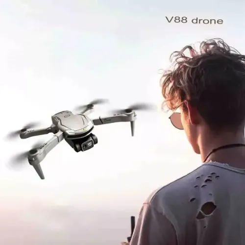 DLI V88 Drone Profissional Alta Definição Câmera Dupla Fotografia Fluxo Dobrável RC Quadco