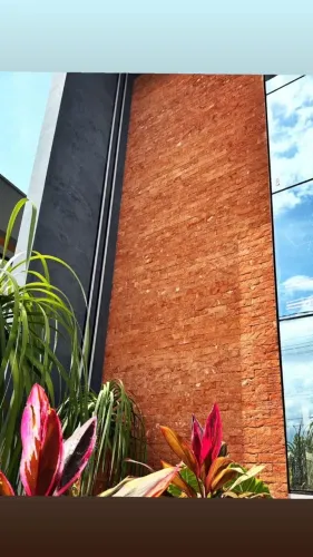 Tijolinho para fachada e muro - Revestimentos cimentícios 