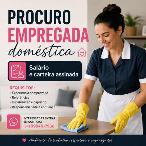 Vaga para doméstica