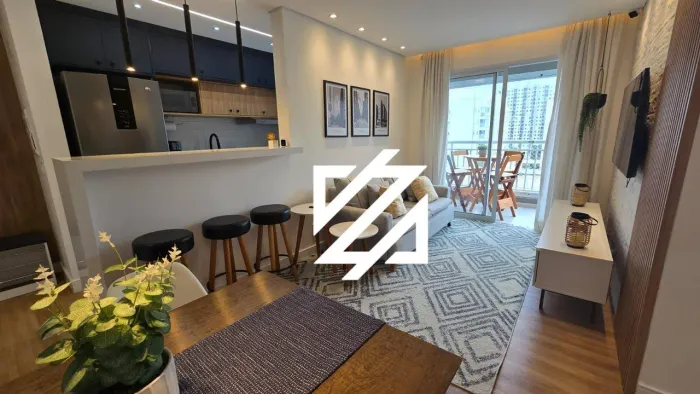 Apartamento MOBILIADO com 2 dormitórios para alugar, 61 m² por R$ 4.000/mês - Vila Isa - S