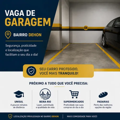 ? VAGA DE GARAGEM PARA LOCAÇÃO