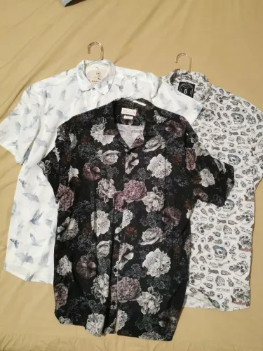 Camisas de botão kit com 3