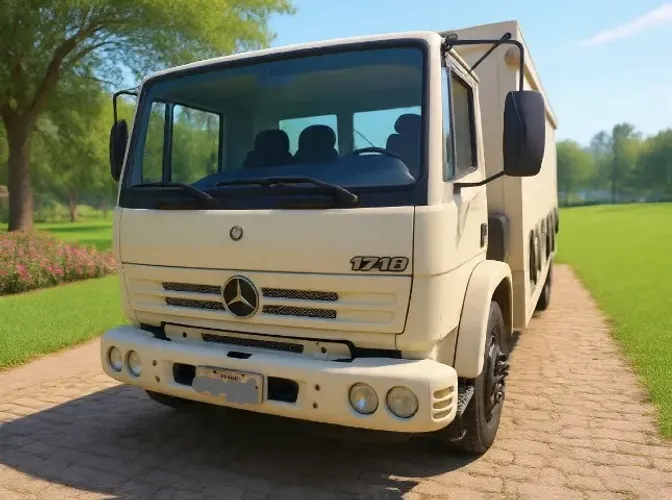 Caminhão Mercedes Benz 1718 ano 2008 com sider pronto pra trabalhar