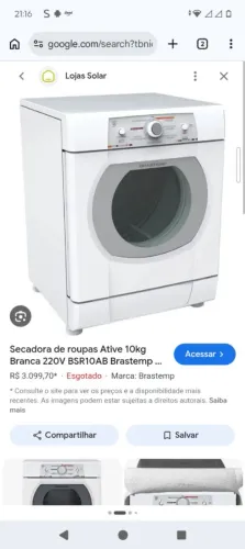 Secadora brastemp ative top, ler o anuncio!!!