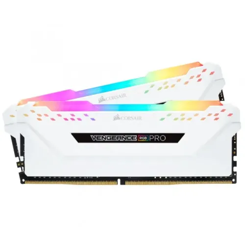 Memória DDR4 Corsair Vengeance RGB Pro, 16GB (2x8GB) 3200MHz, Branca