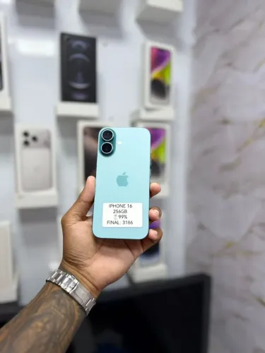 IPHONE 16 256GB VERDE<br>R$ 4.399,00