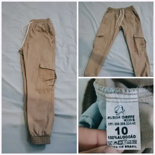 Calça cargo infantil