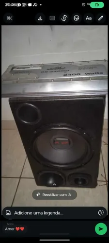 Trio automotivo com potencia buster 2400 watts