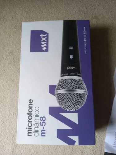 Microfone dinâmico mxt com fio