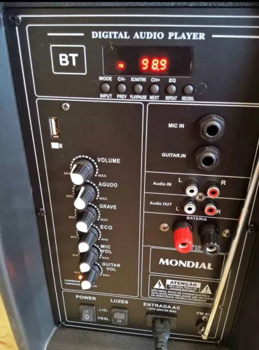 Caixa de Som Mondial Bluetooth