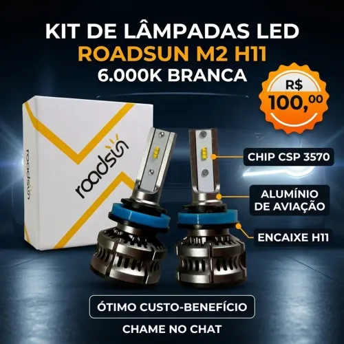 Kit Lâmpadas Led H11