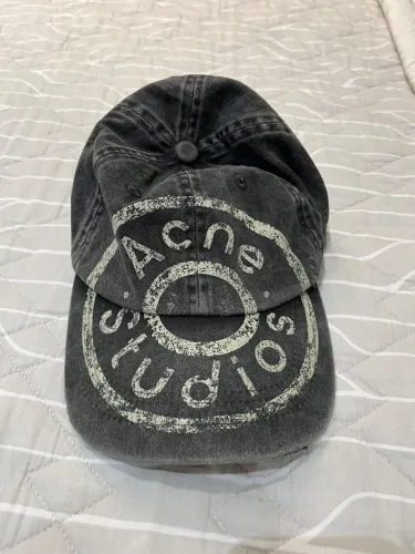 Boné Acne Studios 1996, na cor fadded black