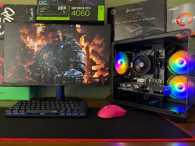 PC-Gamer AMD Ryzen 5-5500 8gb DDR4 SSD-256gb RTX-4060 Galax OC 8gb 