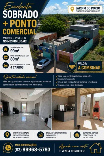 Imóvel residencial e comercial