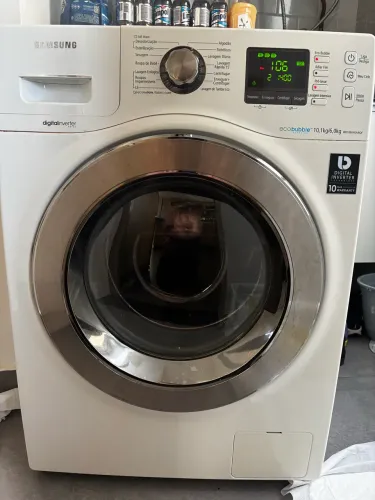 Lava e seca SAMSUNG 10KG NÃO está secando