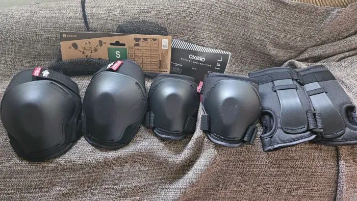 Conjunto Infantil de Proteção para Patins Oxelo Preto - Set100 (Tamanho S)