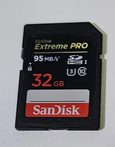 Cartão de memória SDHC SANDISK EXTREME PRO 32 Gb, 95 Mb/s Classe 10 (ÚLTIMA UNIDADE)