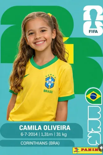 FIGURINHAS PERSONALIZADAS COPA DO MUNDO 2026