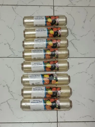 08 Rolos de Plástico Filme com 300 METROS cada ( Preço de ocasião)