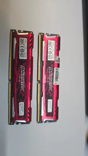 Memória RAM Ballistix Sport LT vermelho 8GB 1 Crucial BLS8G4D240FSE